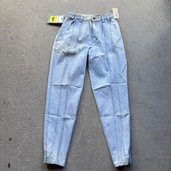 Deadstock 90s Dockers Jeans 30x32 Pleated Denim Levi’s Baggy Acid Wash Vintage - Picture 2 of 15